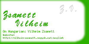 zsanett vilheim business card